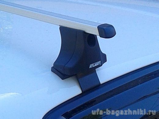 Багажник на крышу Volkswagen Polo 2002-2009, Атлант, прямоугольные дуги