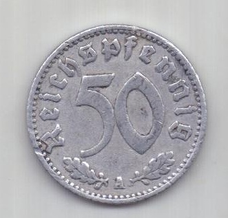 50 пфеннигов 1940 г. Германия