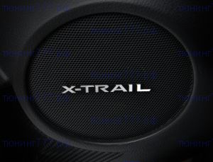 Логотип XTRAIL на решётки динамиков, 4шт