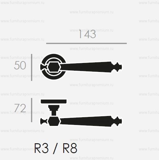 Дверная ручка Groel 520 Manega