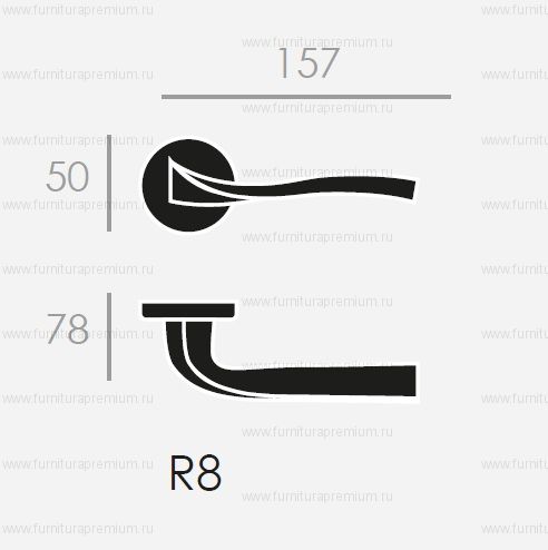Дверная ручка Groel 219 Vol.La