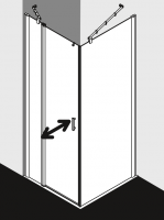 Душевая кабина Kermi Diga установка в угол DI 1GR/L схема 1
