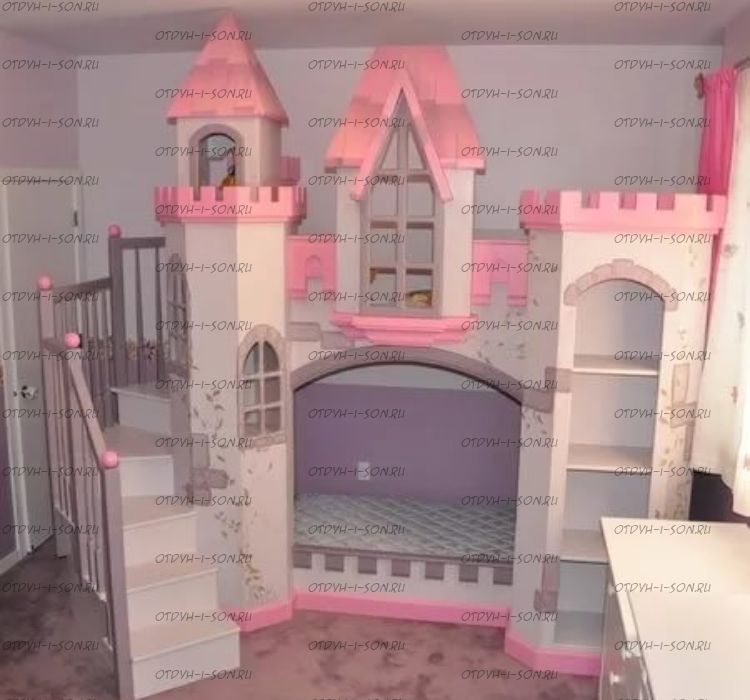 Кровать двухъярусная Замок №5 Wood