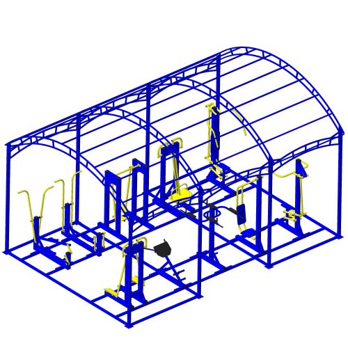 Уличный спортивный комплекс 4х6