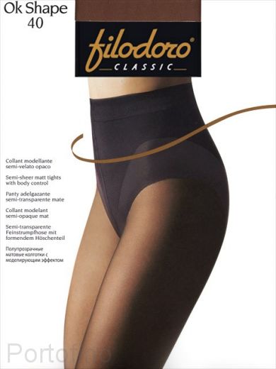 Ok Shape 40 Женские колготки FILODORO CLASSIC