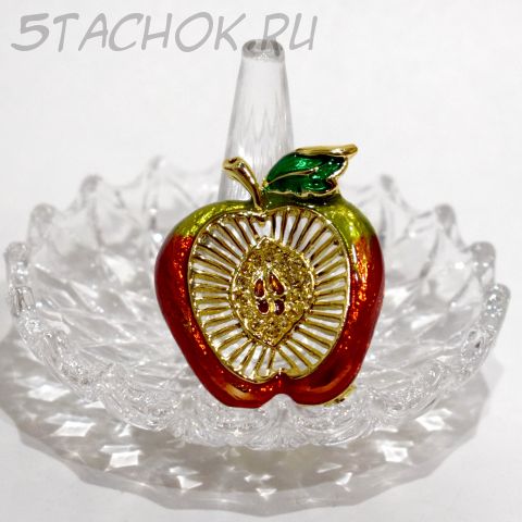 Брошь "Яблочко" (Danecraft США)