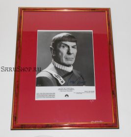 Автограф: Леонард Нимой. Star Trek / Звездный путь. Фото 1989 года. Редкость