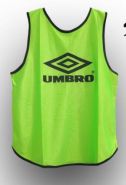 Манишка футбольная UMBRO взрослая Салатовая