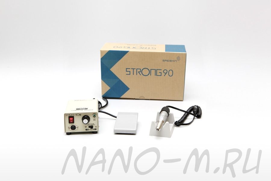Strong 90N/120 для маникюра с педалью в коробке, Южная Корея