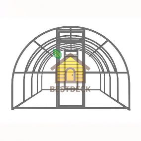 Теплица из поликарбоната "Жемчужина" с двойной защитой от коррозии