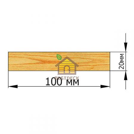 Доска 20*100 строганая сухая