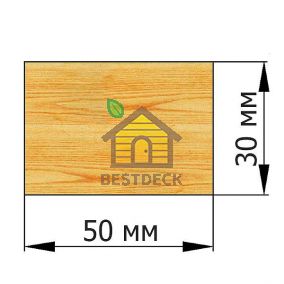 Брусок 30*50 строганый сухой