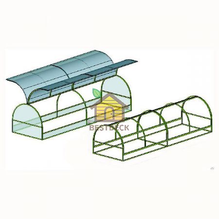 Парник из поликарбоната Бабочка