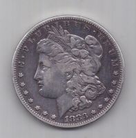 1 доллар 1883 г.  S редкий США