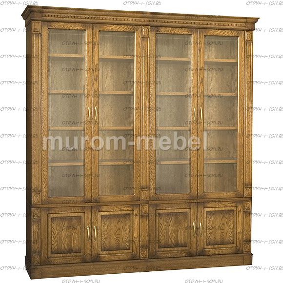 Шкаф-витрина 4-дверный Флоренция