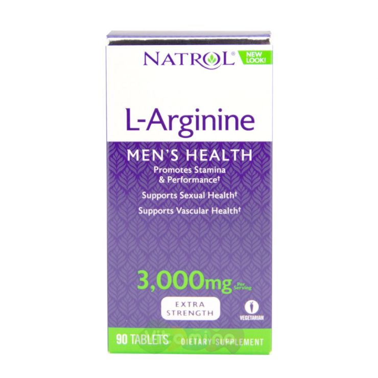 Natrol Аргинин 3000 мг L-Arginine, 90 табл