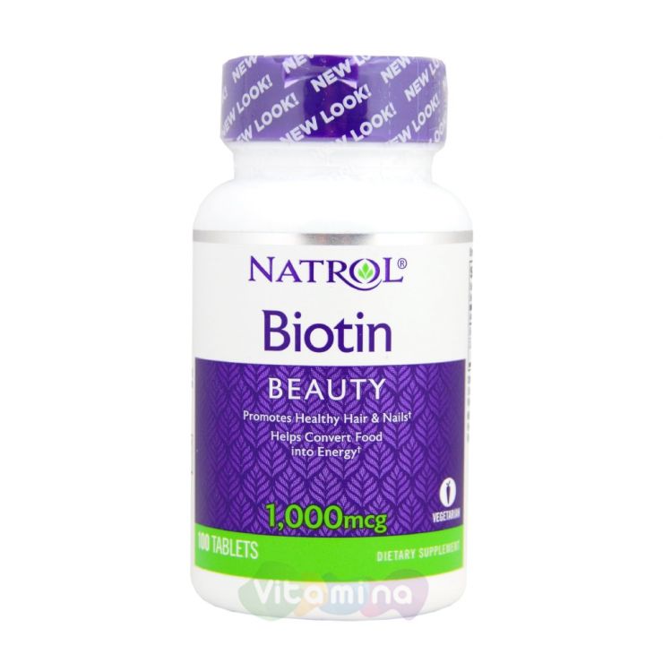 Natrol Биотин 1000 мкг, 100 табл