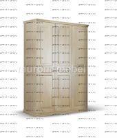 Шкаф 3-дверный Лира