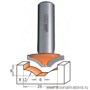 Фреза филеночная S8 D 25 x 8 CMT 970.101.11