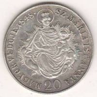 20 крейцеров 1848 г. Венгрия
