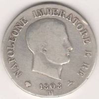 5 лир 1808 г. Италия