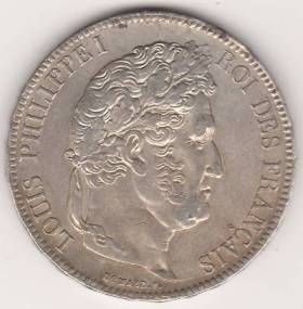 5 франков 1835 г. UNC Франция