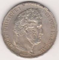 5 франков 1835 г. Франция