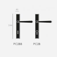 Ручка Groel 510 PC2 Trombetta на планке схема