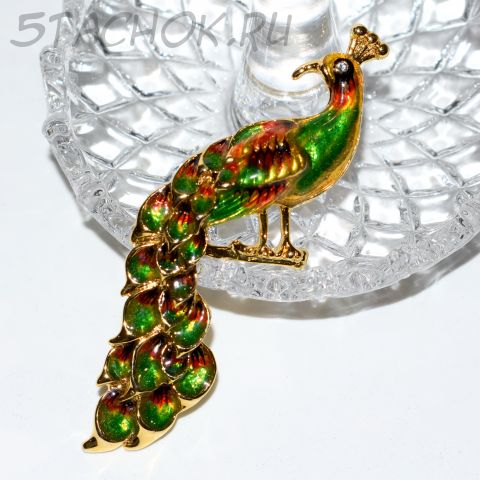 Брошь "Павлин-красавец" (США)