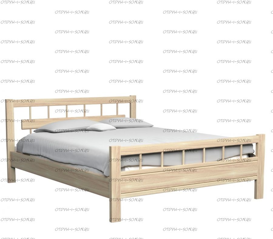 Кровать Троя Массив DreamLine (с 2 спинками)