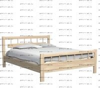 Кровать Троя Массив DreamLine (с 2 спинками)