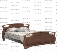 Кровать Афродита Массив DreamLine (с 2 спинками)