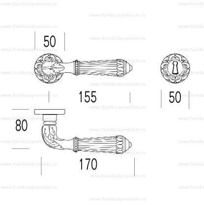 Ручка Salice Paolo Doha 3300