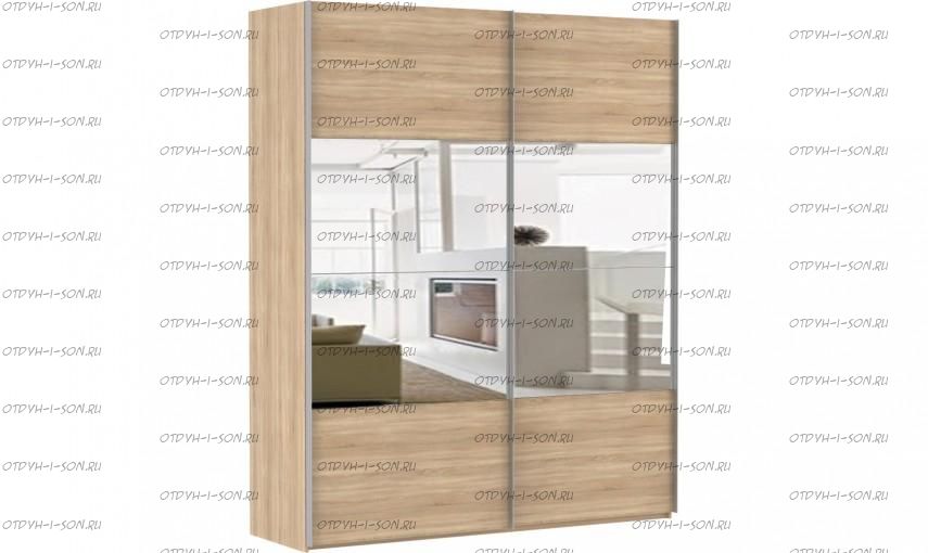 Шкаф-купе Эста, 2 двери, 4 зеркала