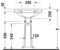 Раковина Duravit 1930 60х41 043860 схема 3