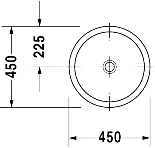 Раковина Duravit Architec встраиваемая 45х45 031845 ФОТО