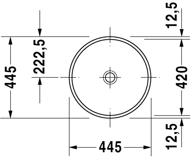 Раковина Duravit Architec встраиваемая 42х42 031942 ФОТО