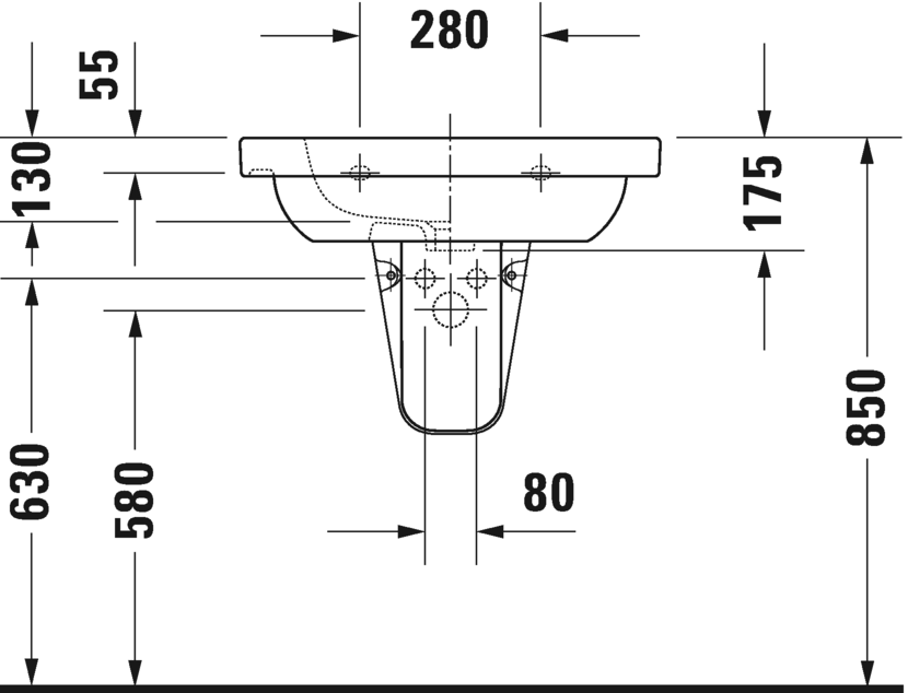 Раковина Duravit D-Code 65х48,5 034265 ФОТО