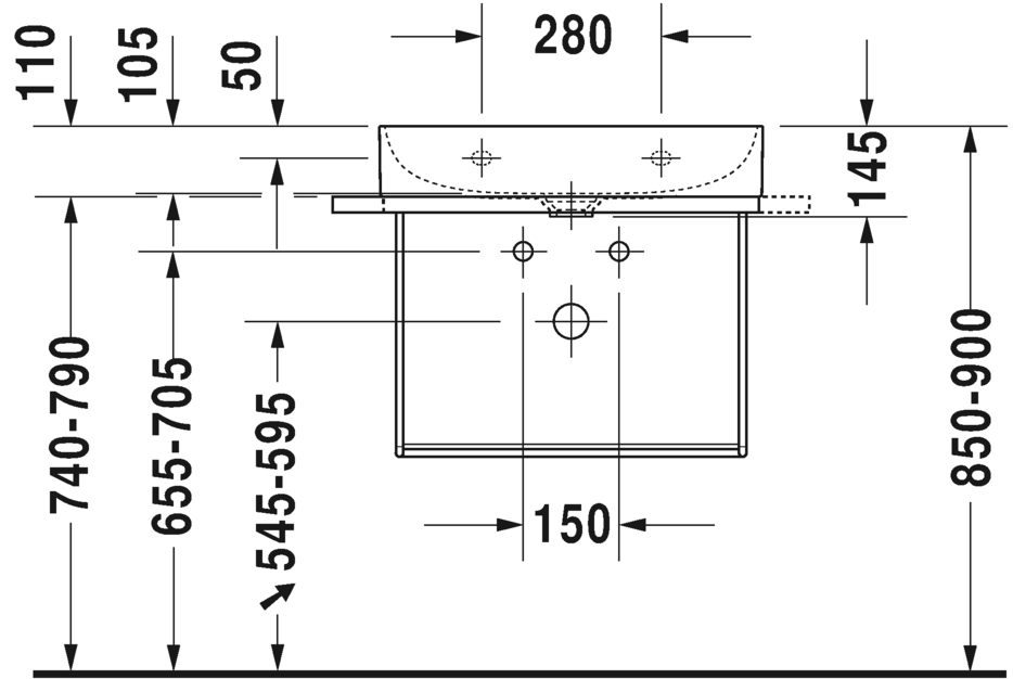 Раковина Duravit DuraSquare 60х47 235360 ФОТО