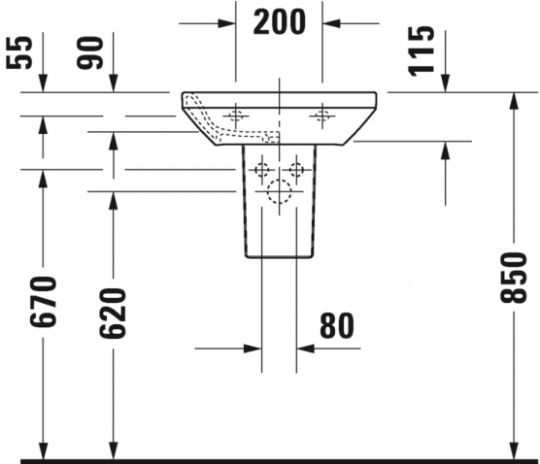 Раковина Duravit DuraStyle 45х33,5 070845 ФОТО