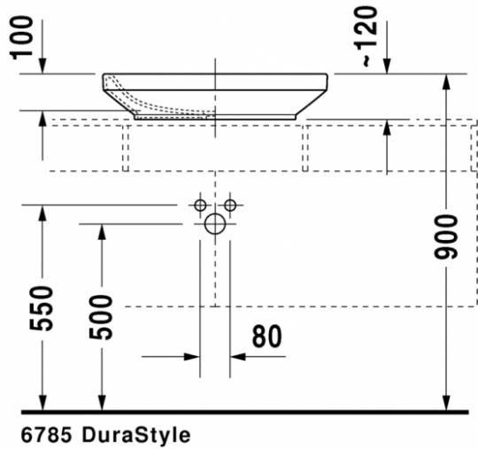 Раковина Duravit DuraStyle 60х38 034960 ФОТО