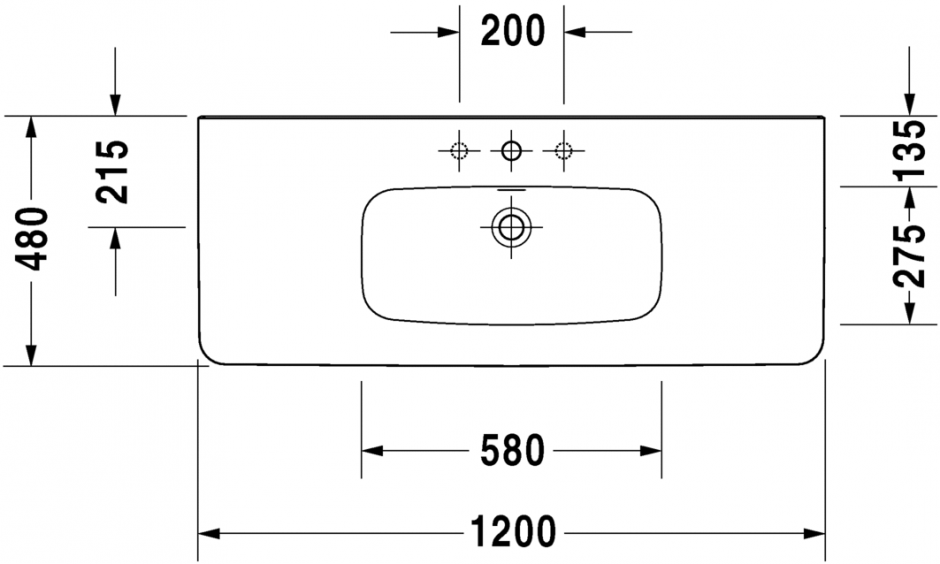 Раковина Duravit DuraStyle 120х48 232012 ФОТО