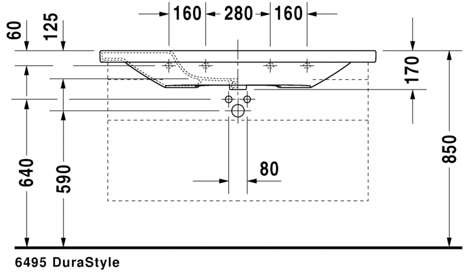 Раковина Duravit DuraStyle 120х48 232012 ФОТО