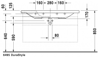 Раковина Duravit DuraStyle 120х48 232012 схема 4