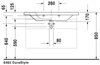 Раковина Duravit DuraStyle 100х48 232010 схема 3