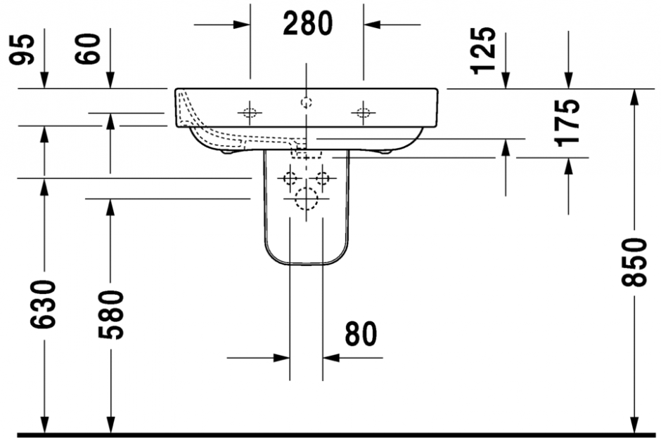 Раковина Duravit Happy D.2 65х49,5 231665 ФОТО