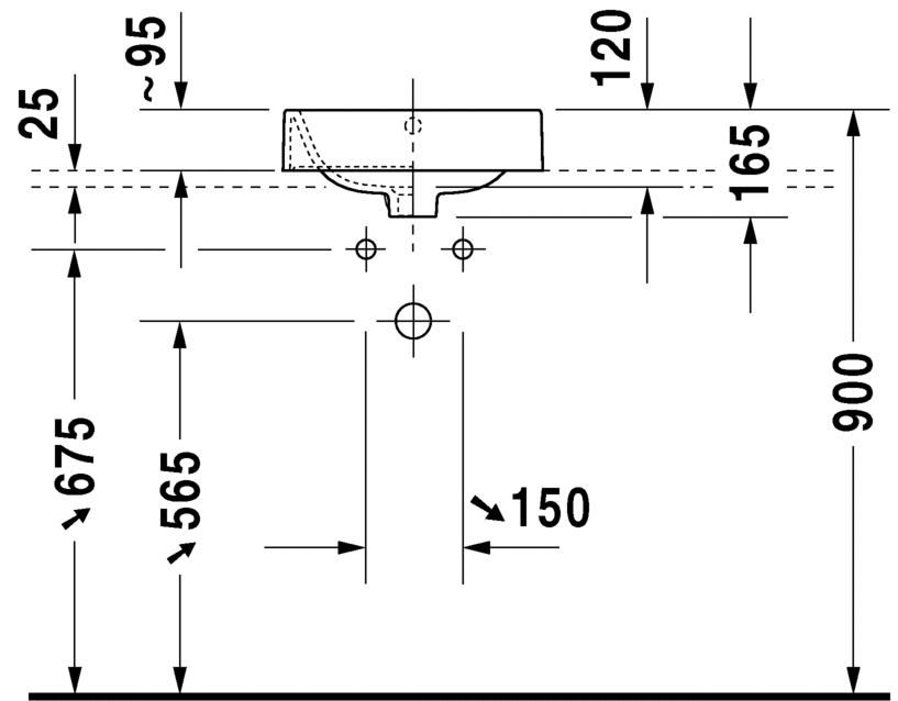 Раковина Duravit Happy D.2 40х40 231440 ФОТО