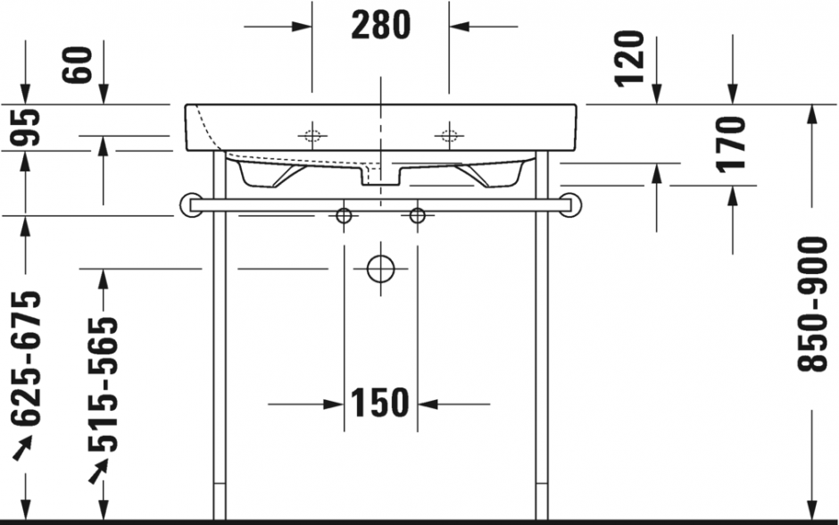 Раковина Duravit Happy D.2 80х50,5 231880 ФОТО