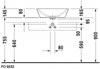 Раковина Duravit Starck 1 53х53 044753 схема 4