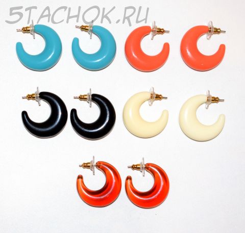 Комплект из 5 серег от Joan Rivers (США)